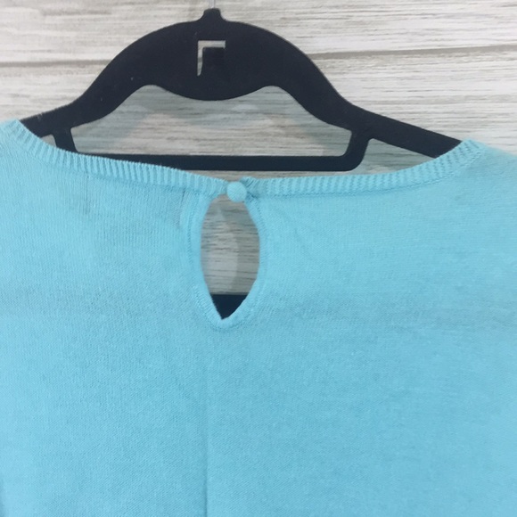 Oscar by Oscar De La Renta Teal Sweater Tank - Picture 7 of 9